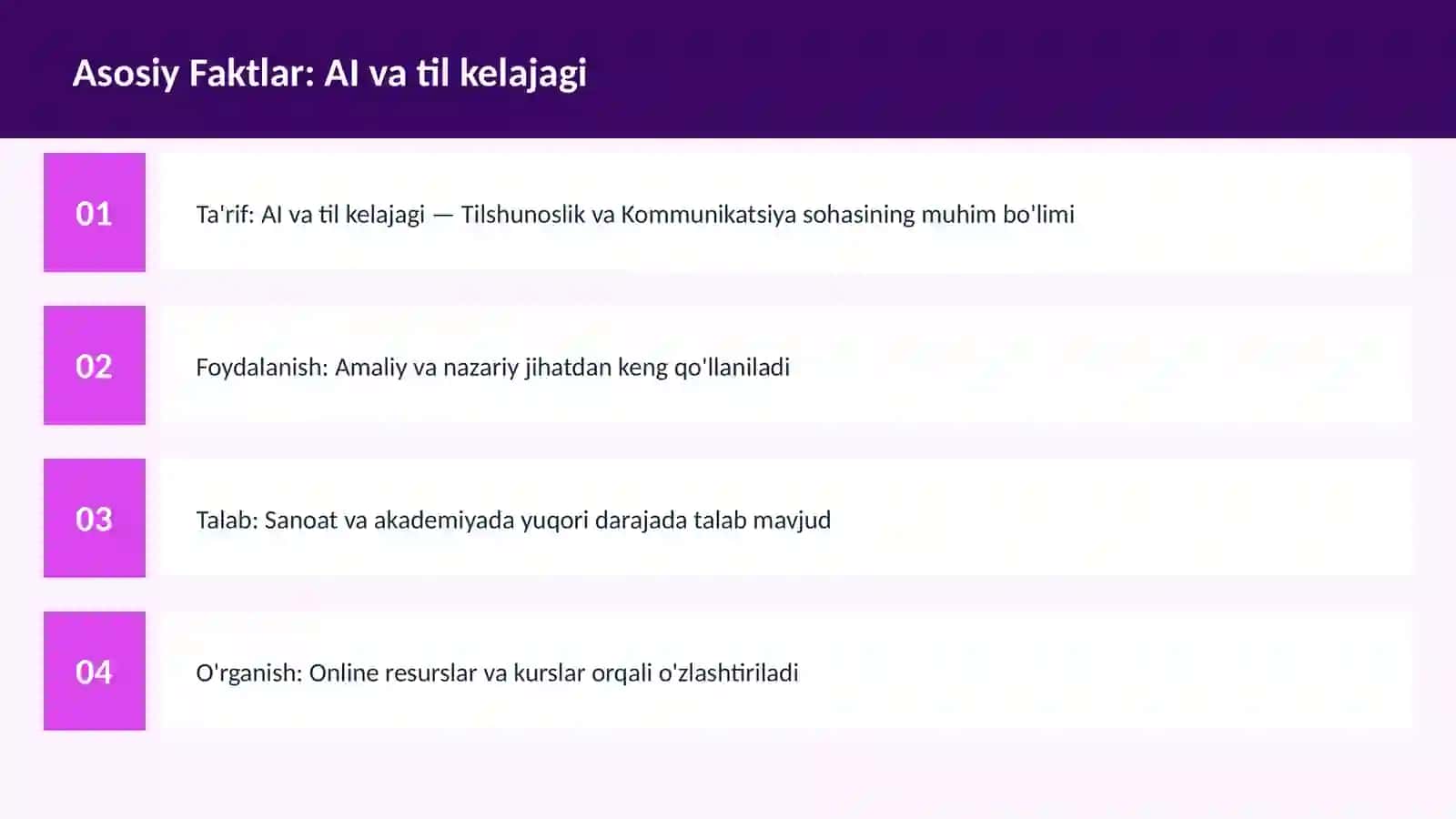 AI va til kelajagi 2