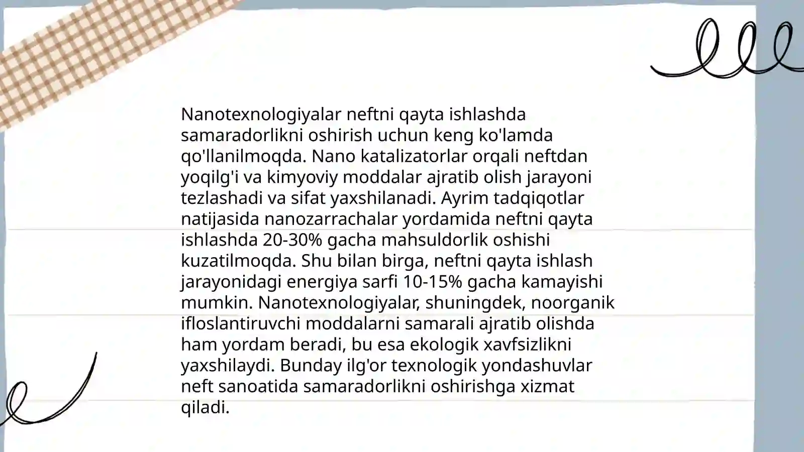 Nanotexnologiyalar orqali neftni qayta ishlash 3
