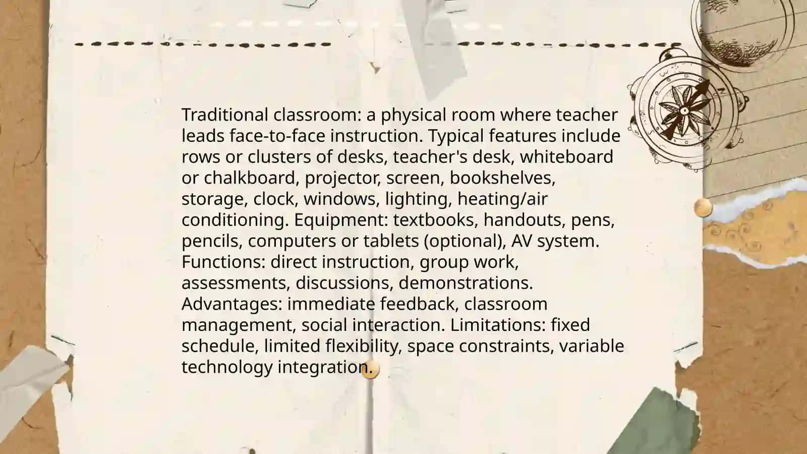 Traditional classroom 3