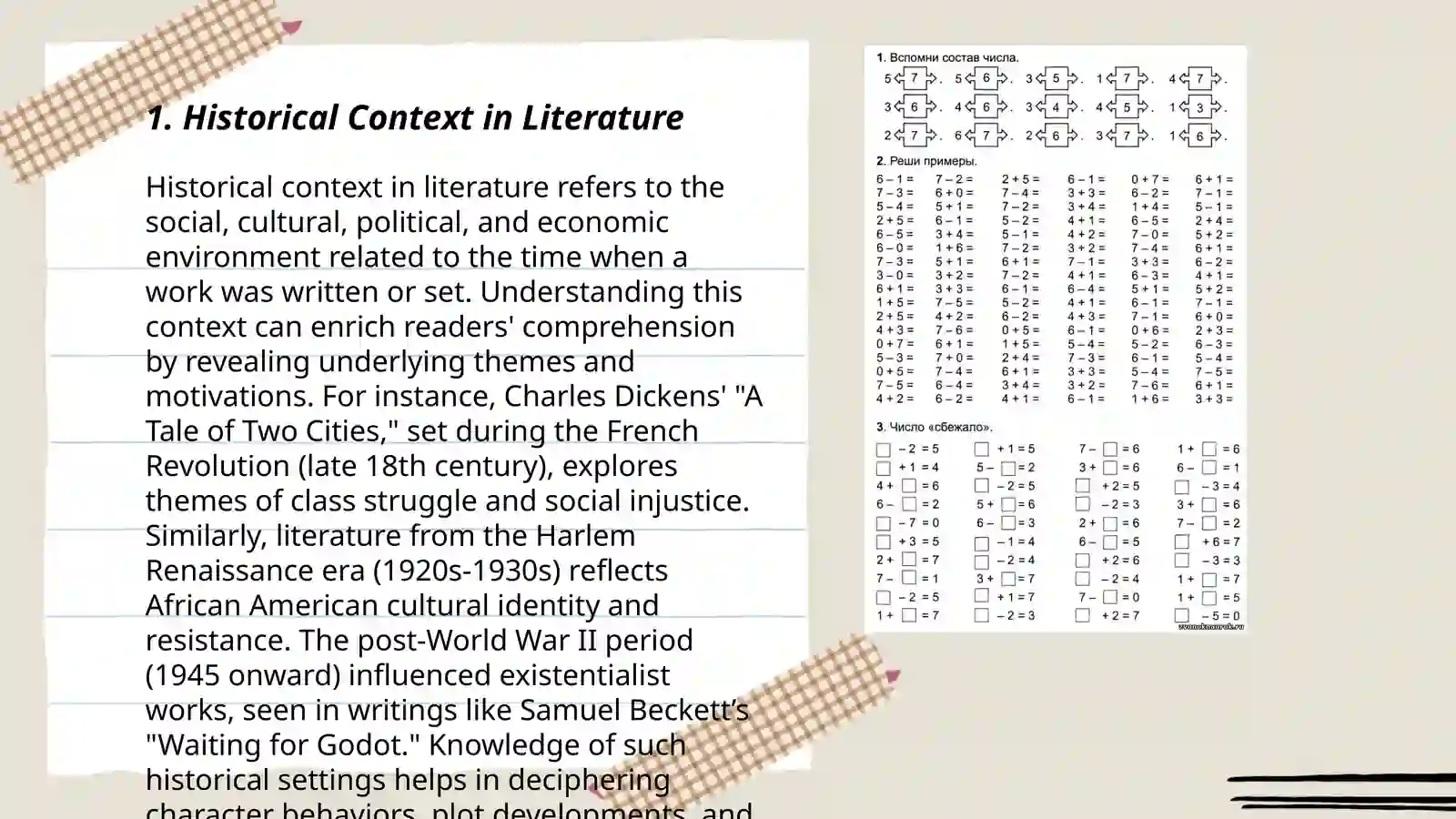 Historical Context in Literature 3