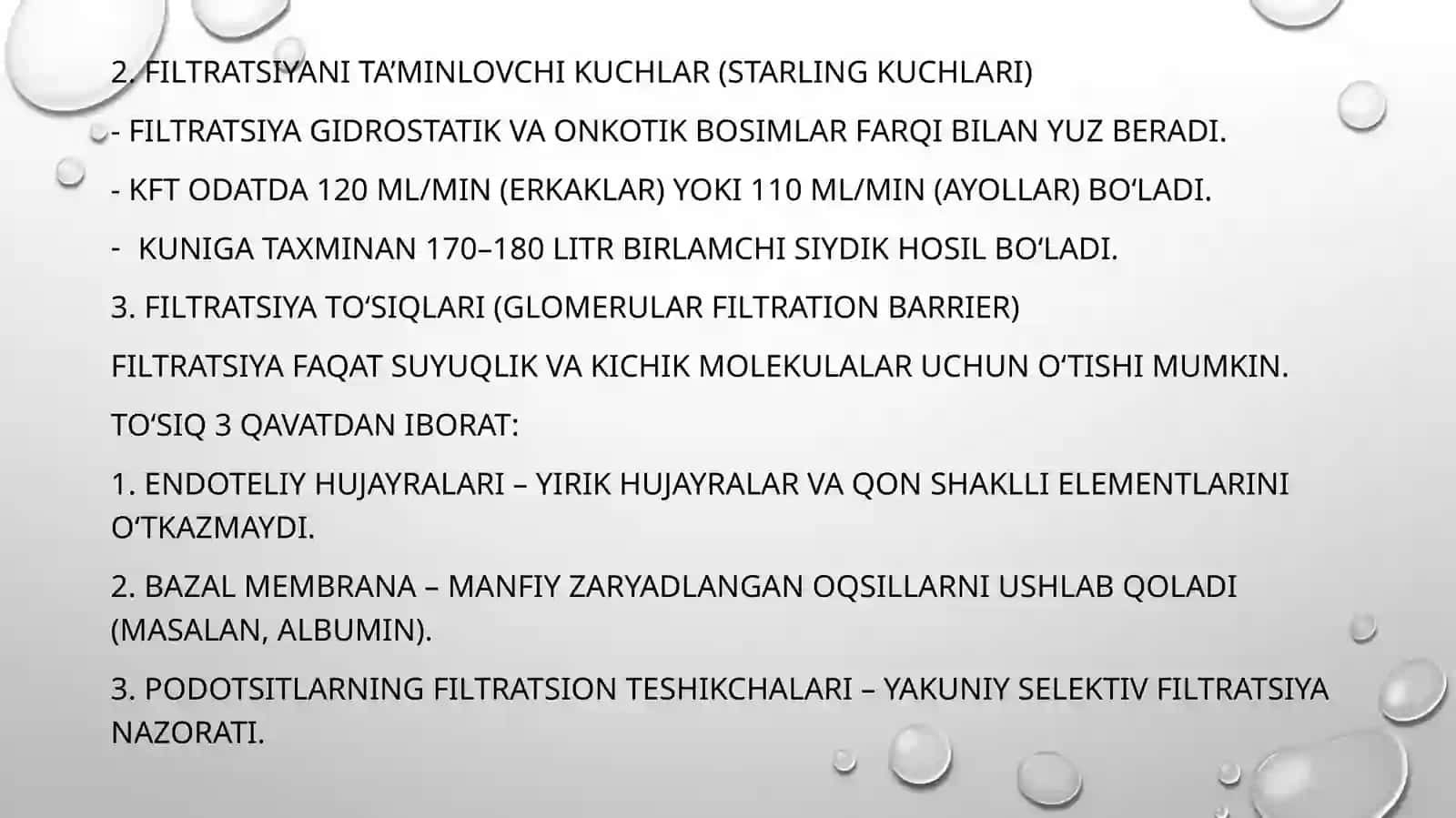 Koptokcha Fitratsiya Tezligi. Buyrak biopsiyasi 3