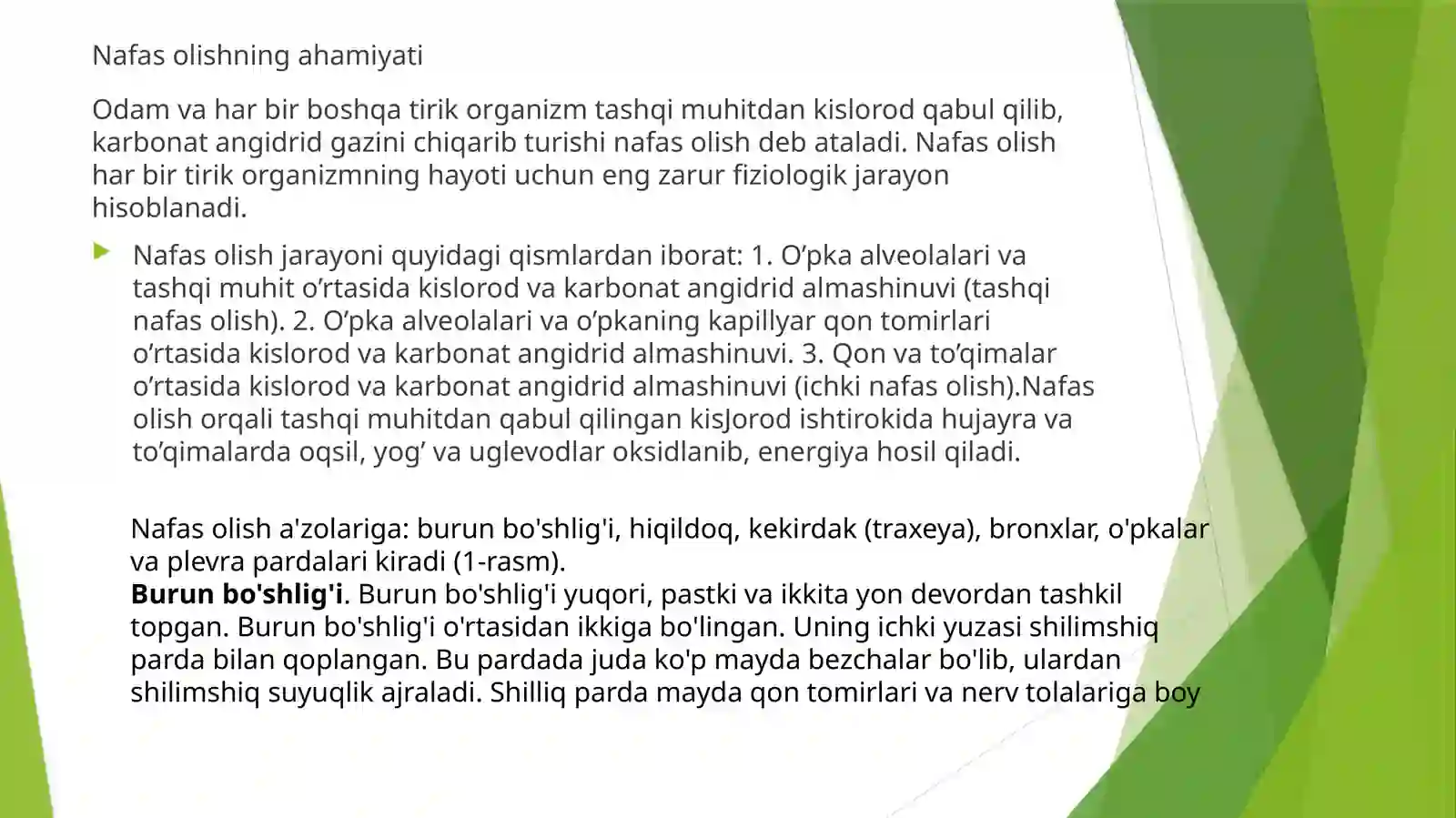 Nafas olish gigiyenasi 3