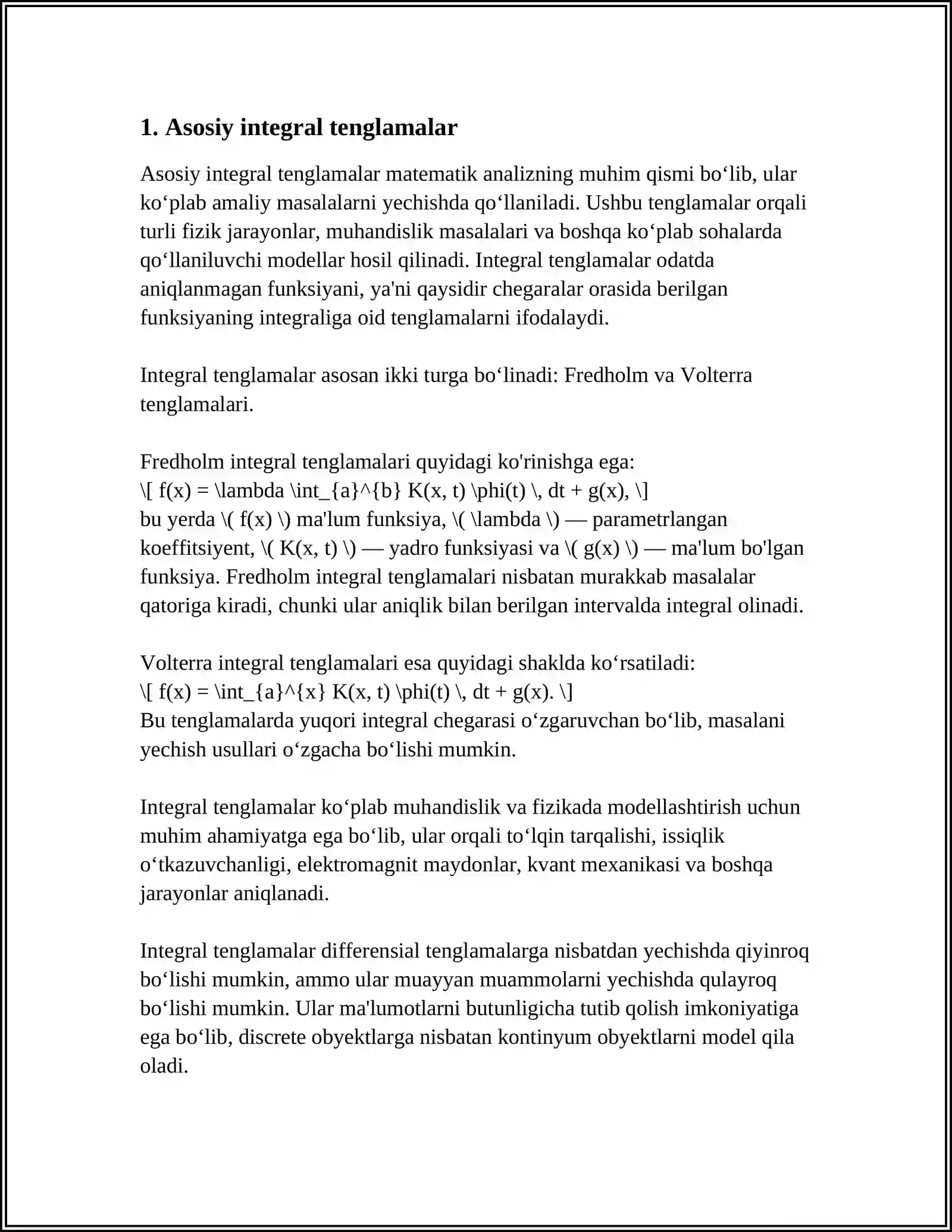 INTEGRAL TENGLAMALAR 3