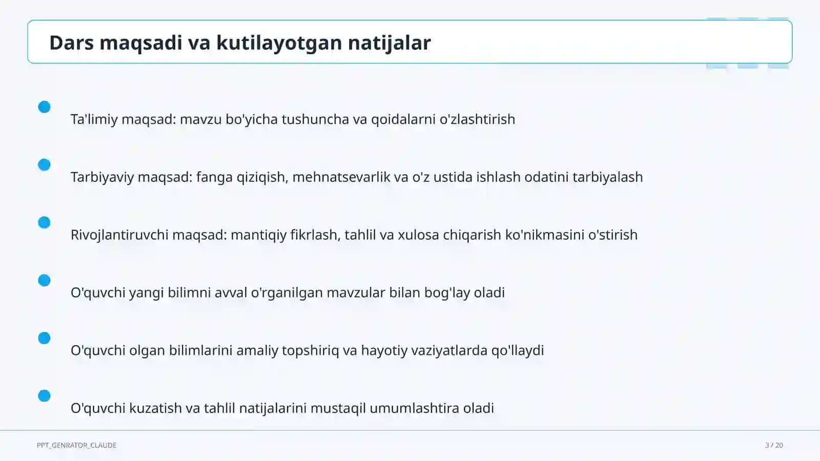 Sinf soati va tarbiyaviy tadbirlar 3