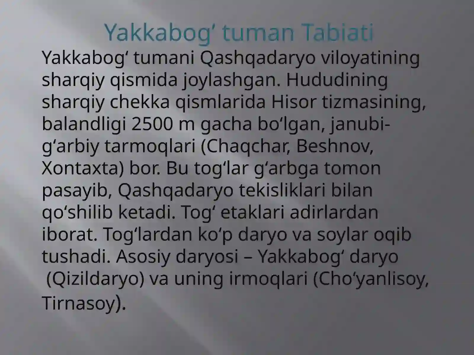 Yakkabog’ tuman Tarixi 3