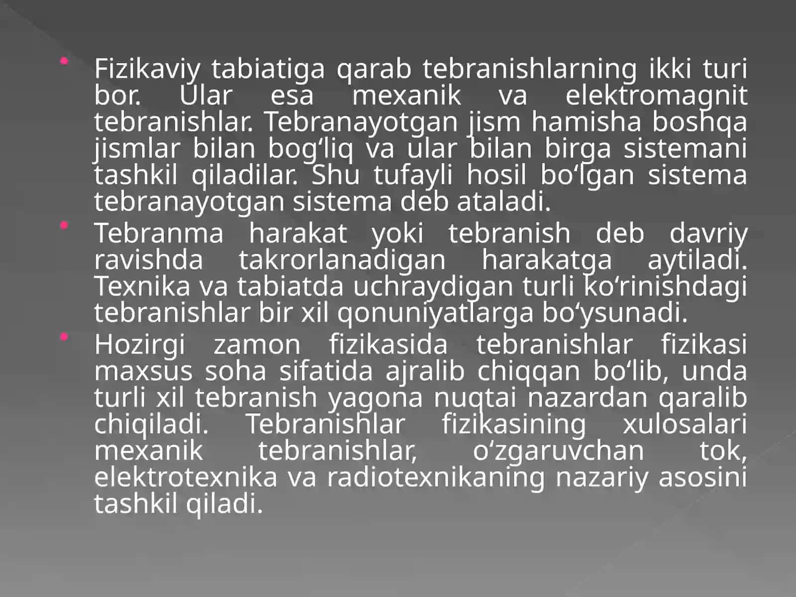 Mehanik tebranishlar 3