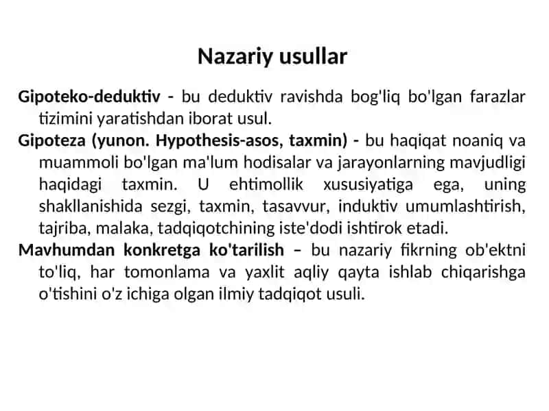 TADQIQOT JARAYONI BOSQICHLARI 3