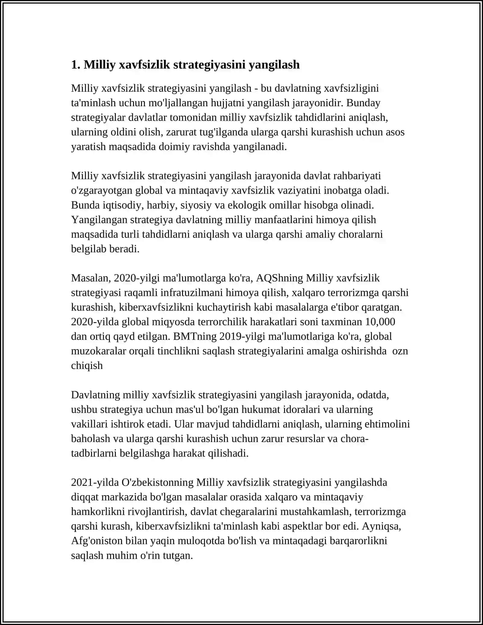 MILLIY XAVFSIZLIKNI TAMINLASH BORASIDA AMALGA OSHIRILAYOTGAN ISHLAR 3
