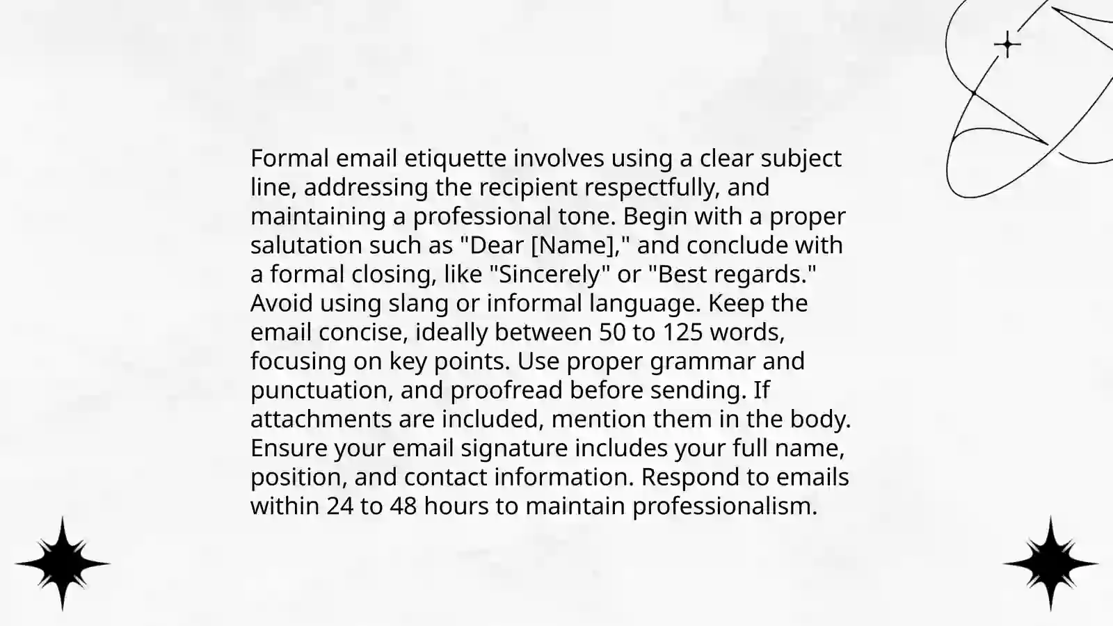 Writing and e-mail 3
