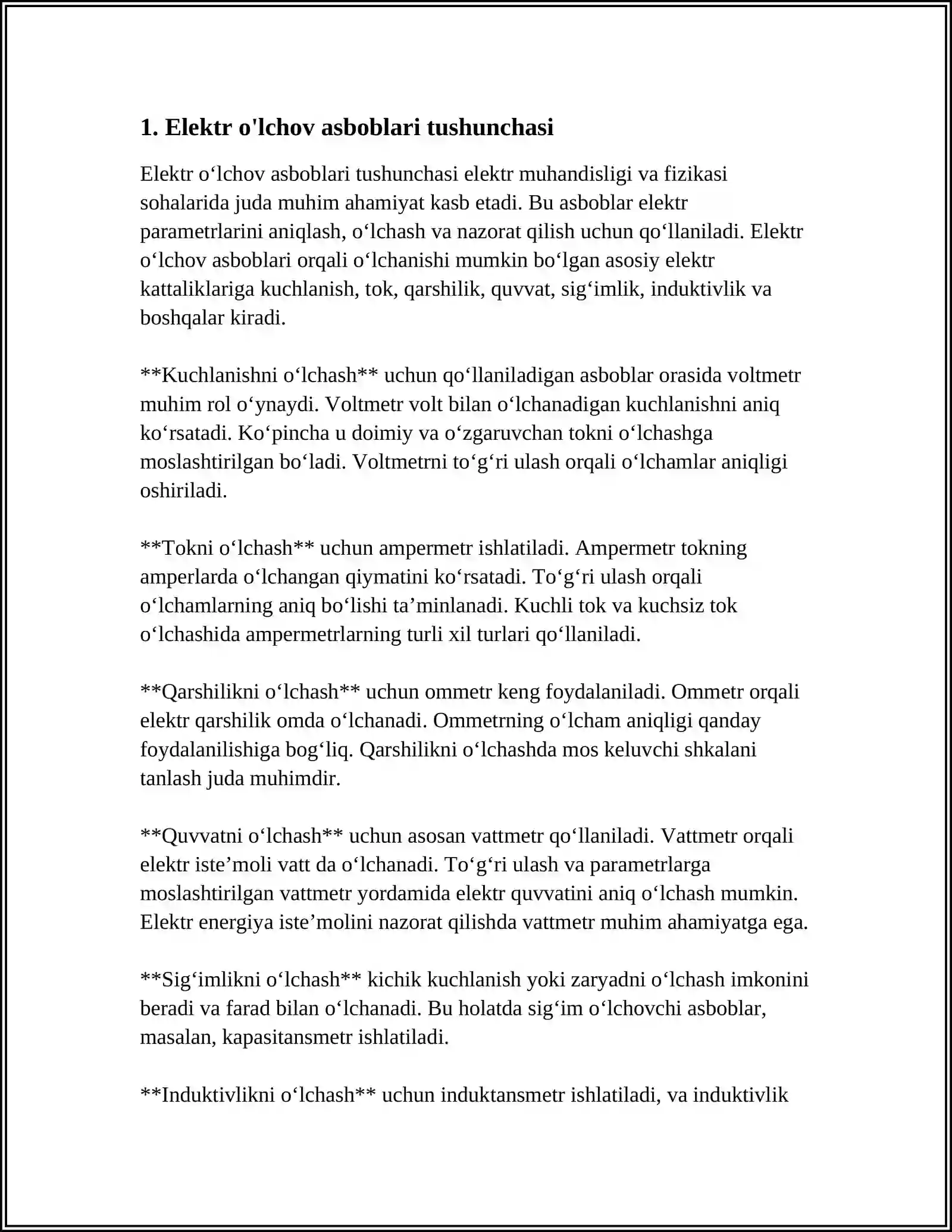ELEKTR ÕLCHOV ASBOBLARI 3