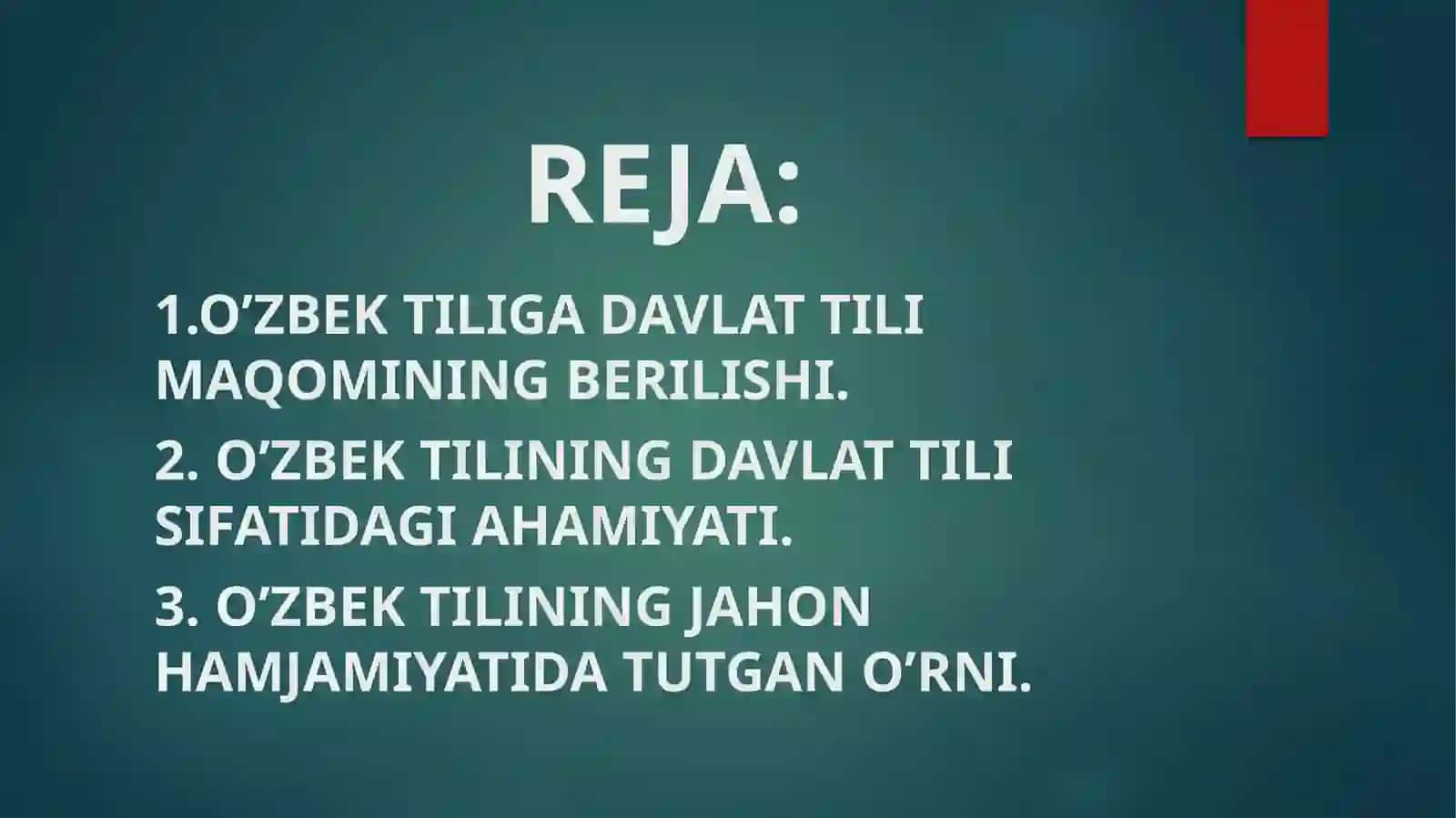 O'zbek tili davlat tili sifatida 3