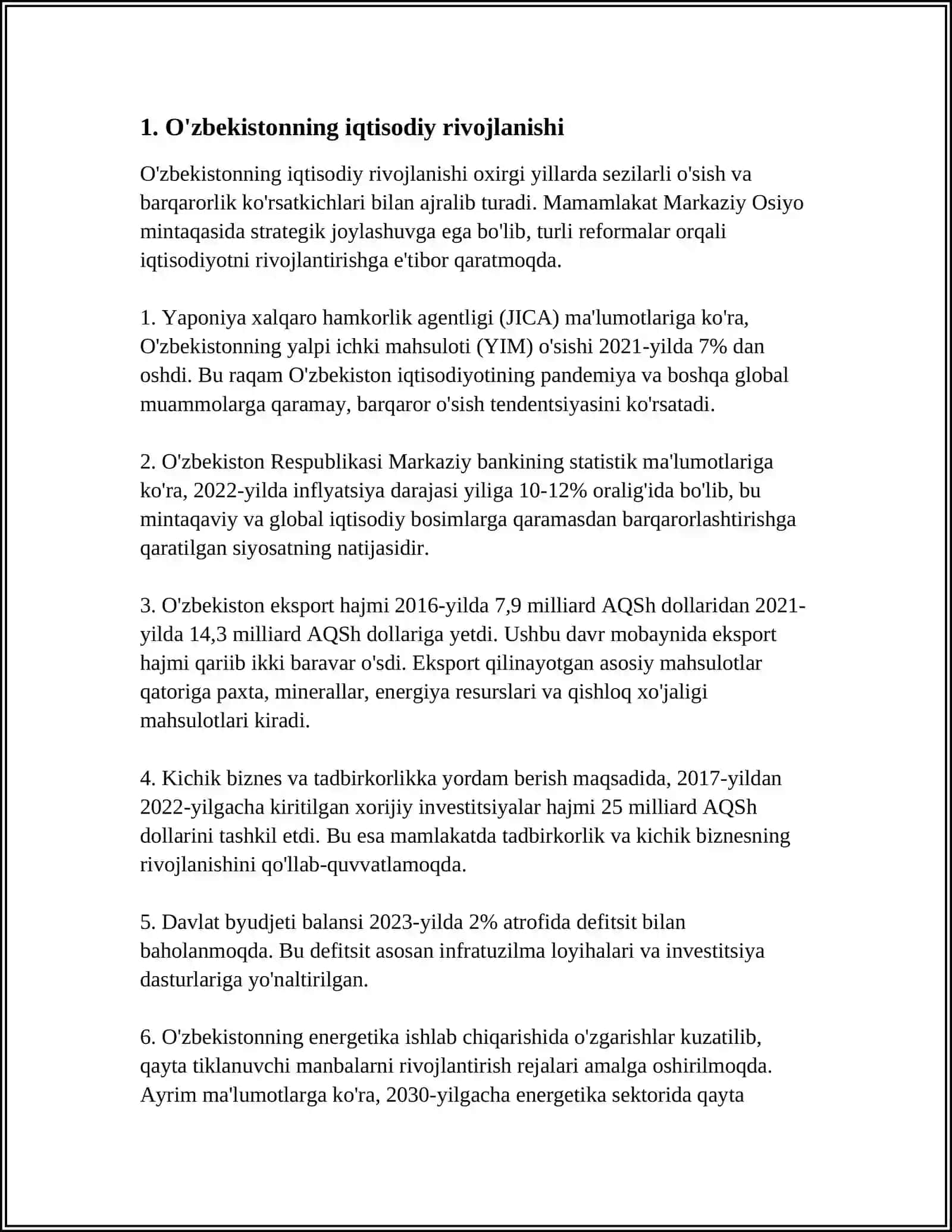 O'zbekiston Respublikasidagi Ijtimoiy O'zgarishlar 3