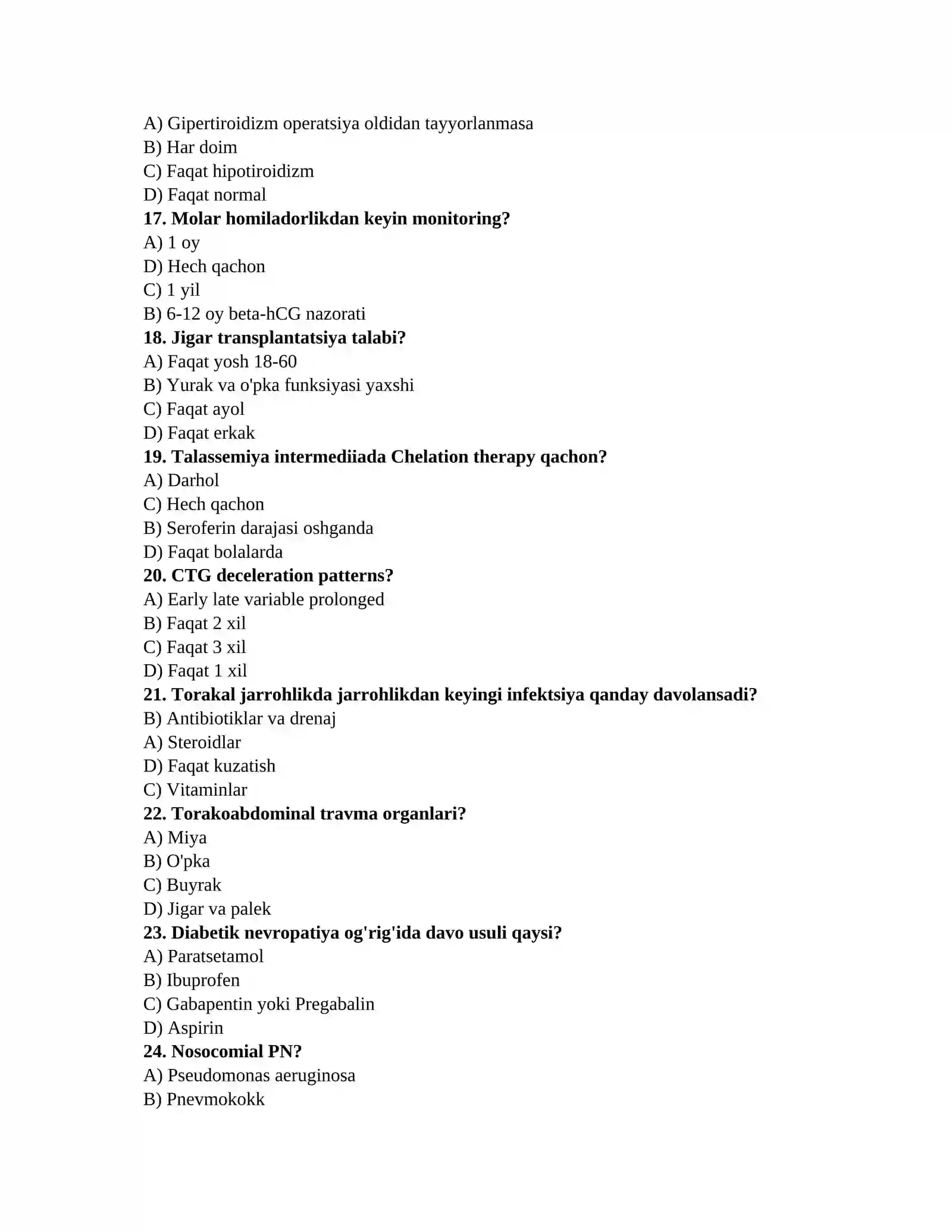 Onkologiya savollari 3
