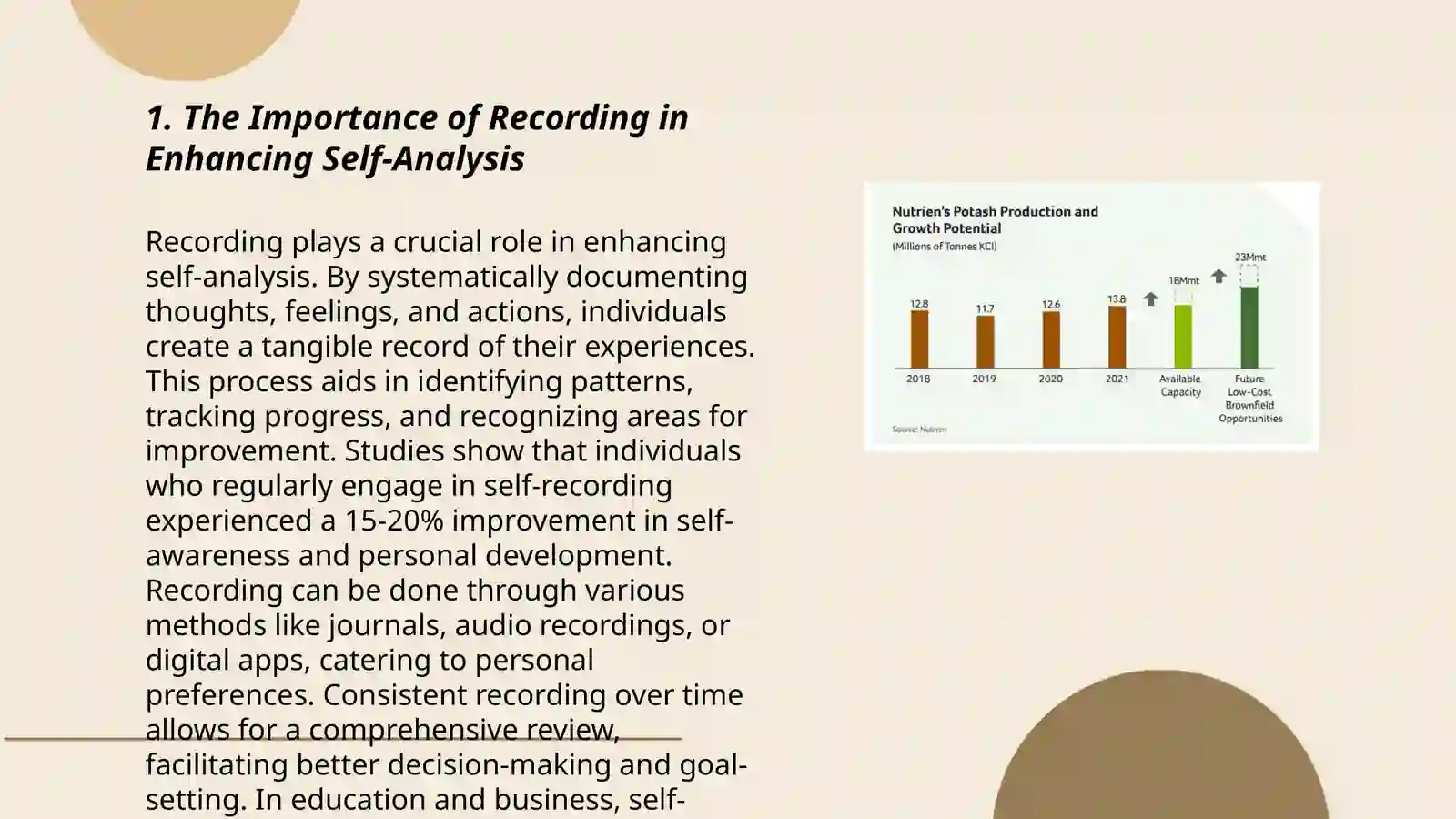 Recording and Self-Analysis 3