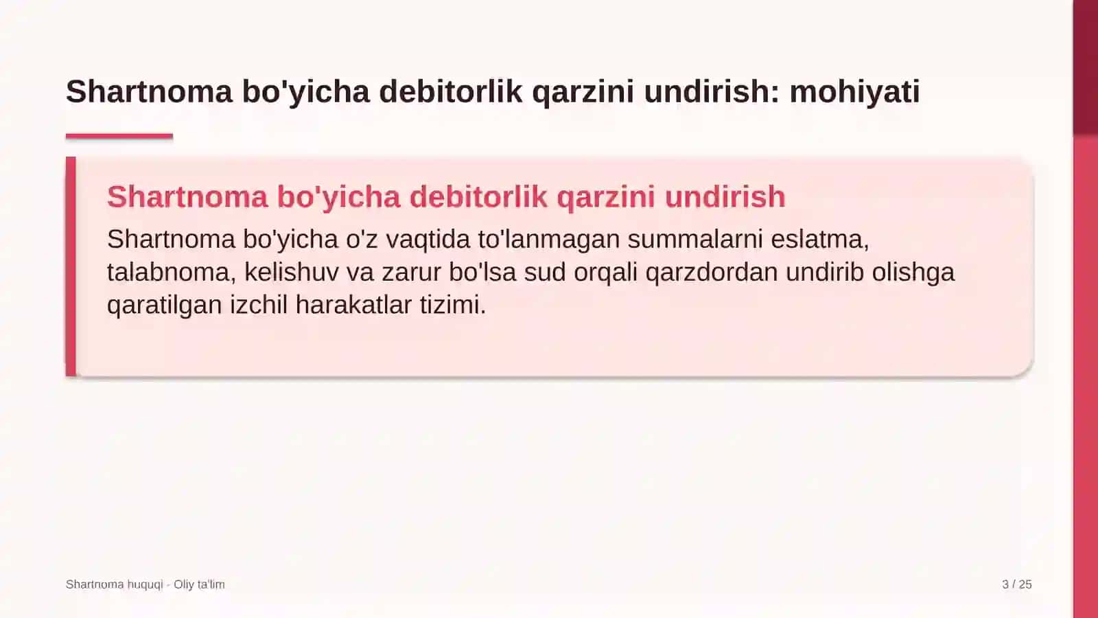 buyumlar interneti sohasida shartnoma bo'yicha debitorlik qarzini undirish 9142 3