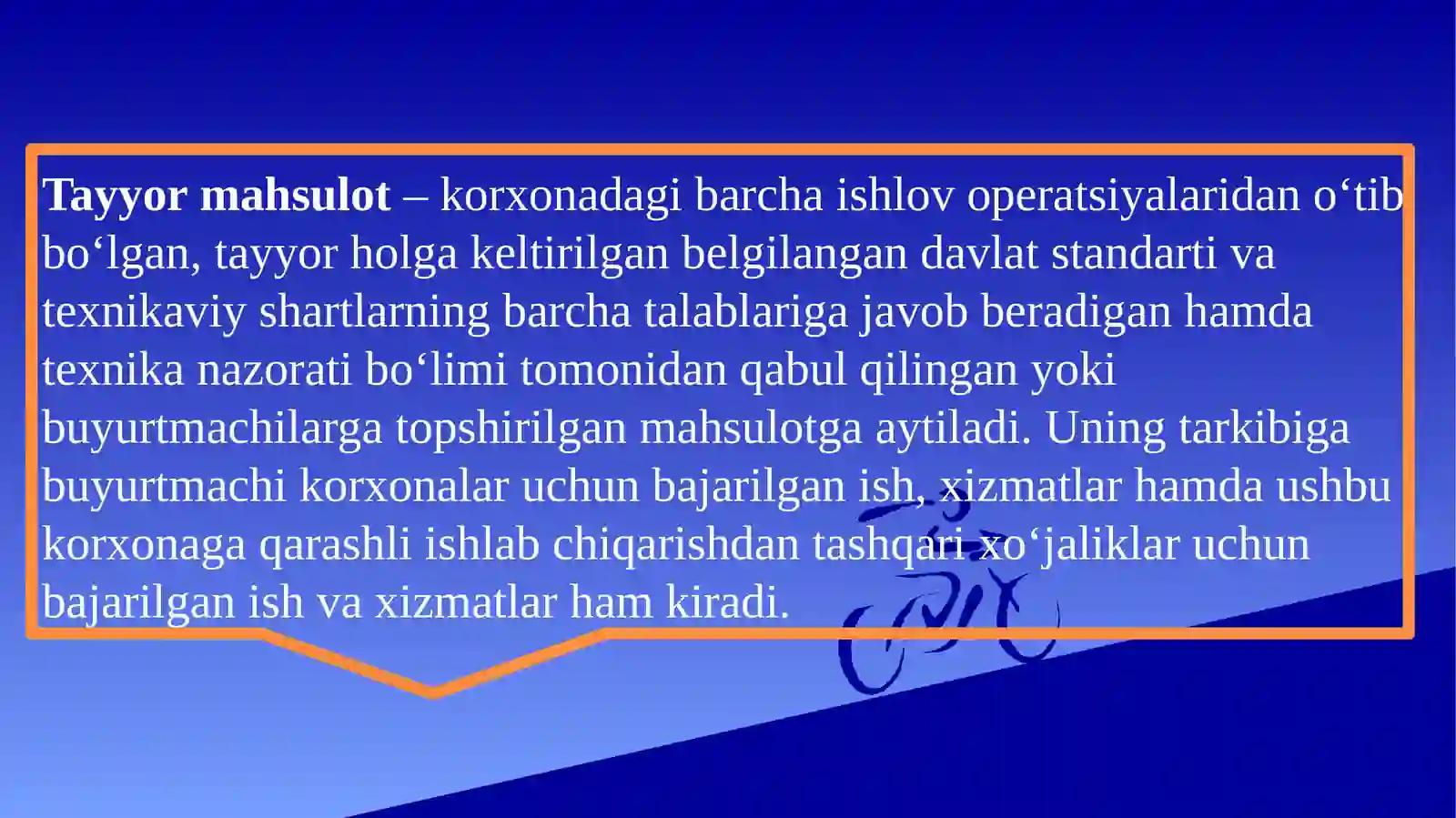 Tayyor mahsulot (ishlar, xizmatlar) va ularning sotilishi hisobi 3