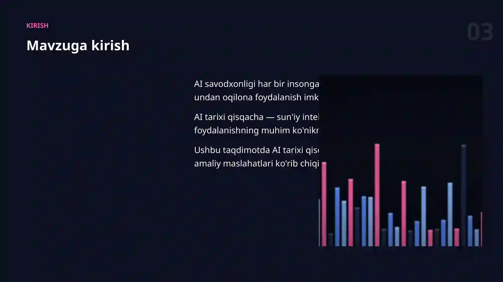 AI SAVODXONLIGI 3