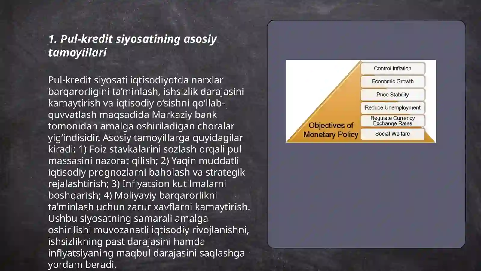 Pul-kredit siyosati va foiz stavkasi 3
