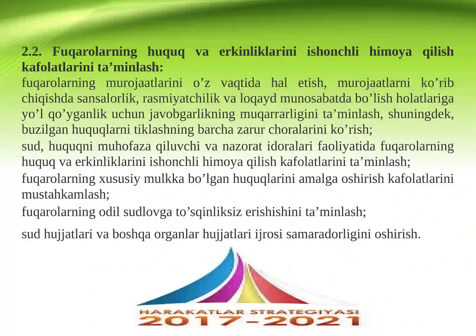 Rivojlanish harakatlari 3