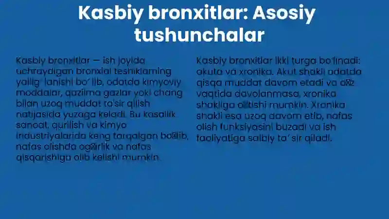 Kasbiy bronxitlar 3