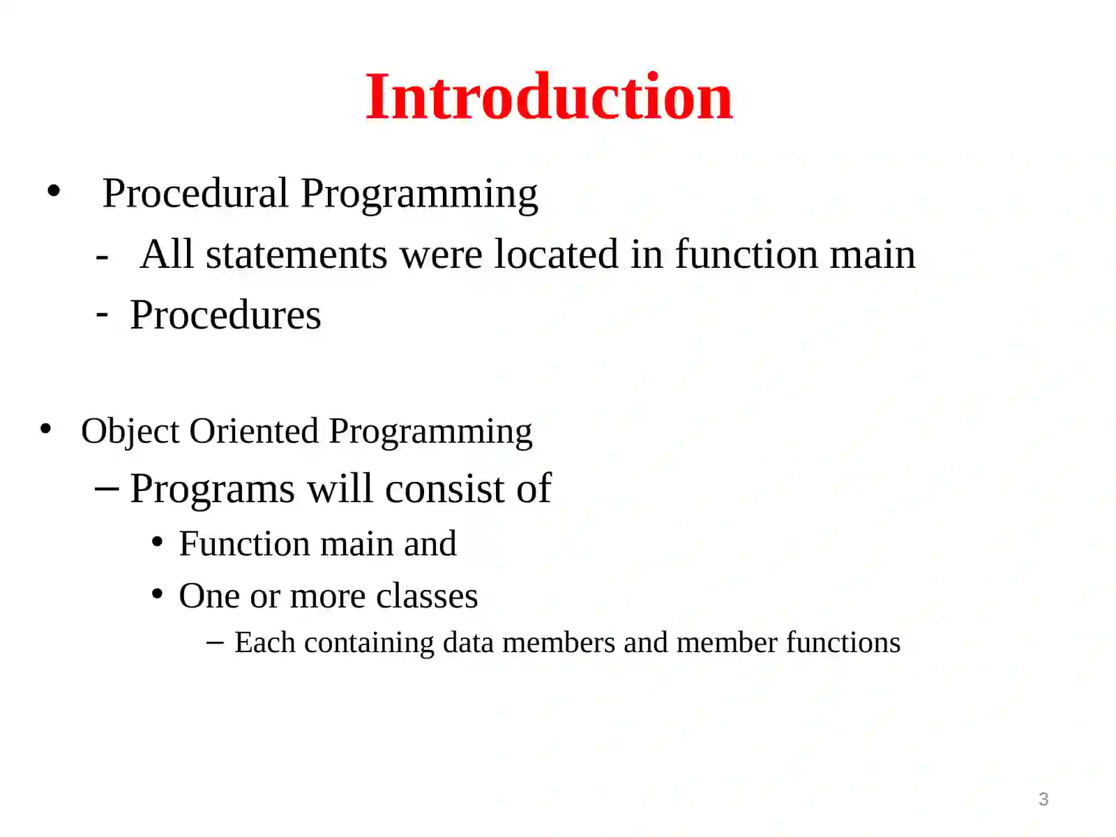 Introduction to Classes and Objects 3