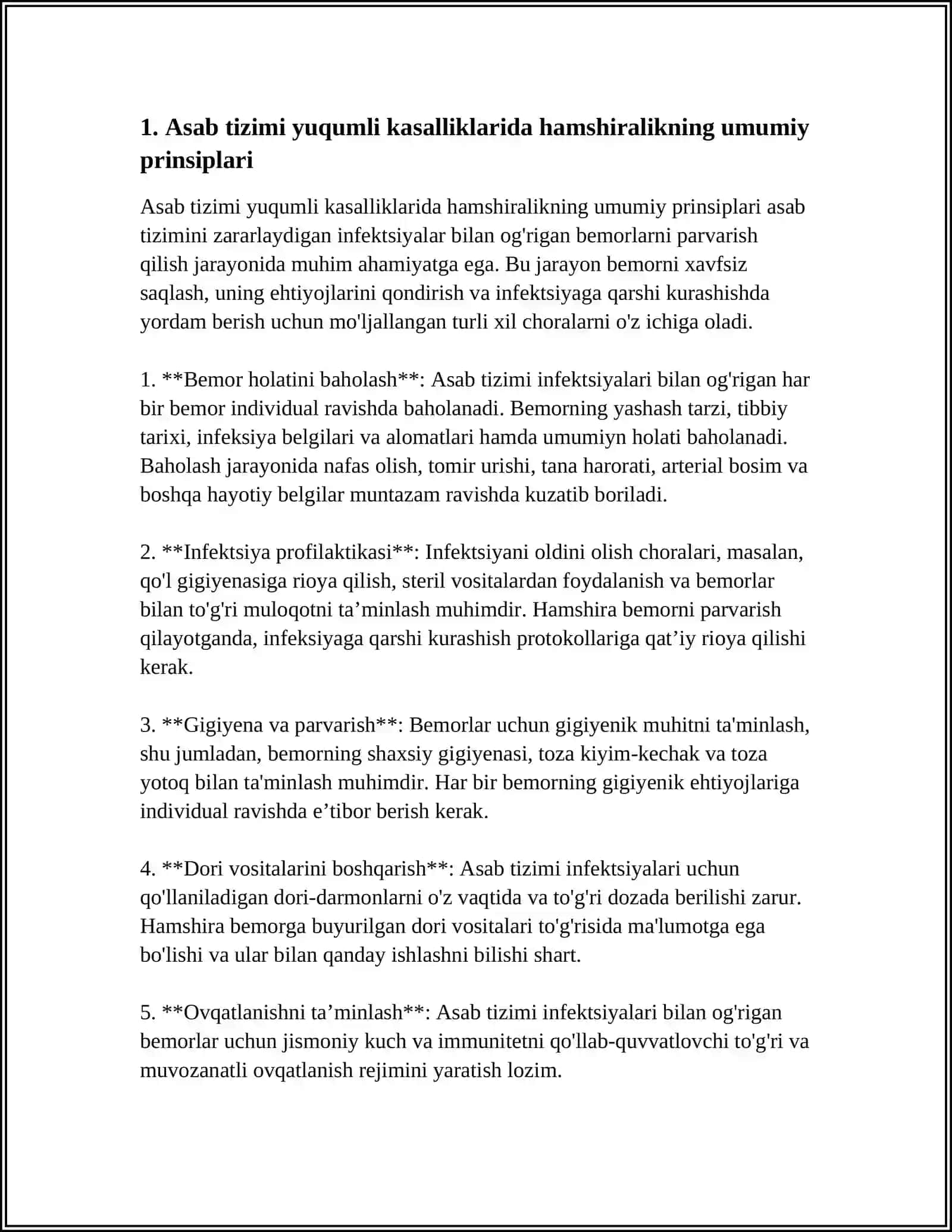 ASAB TIZIMI YUQUMLI KASALLIKLARDA HAMSHIRALIK ISHI 3