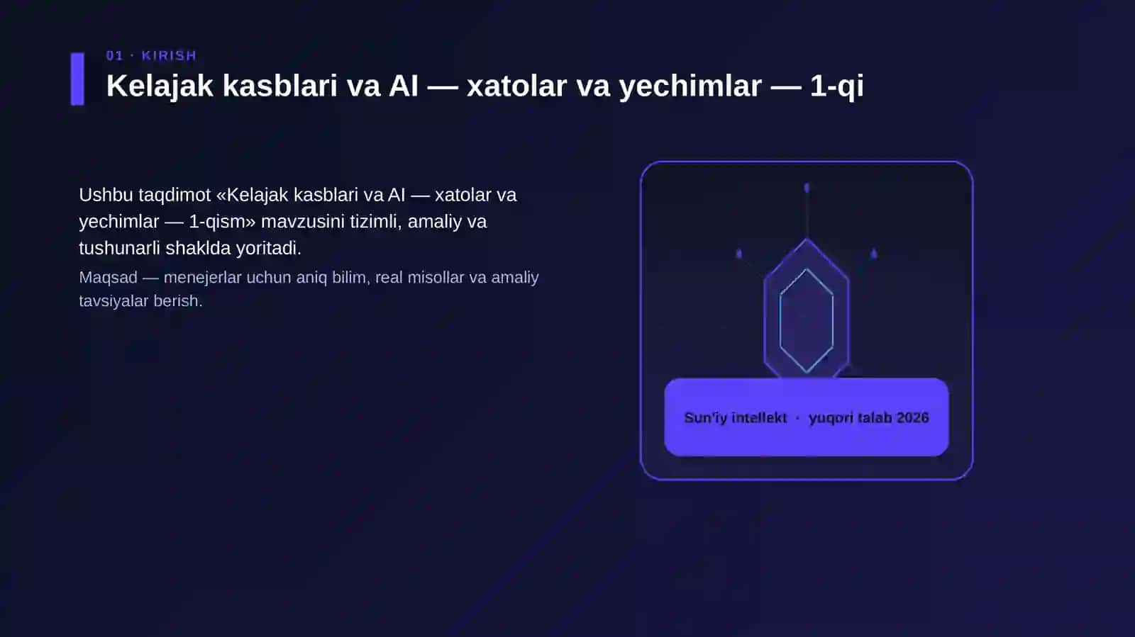 Kelajak kasblari va AI — xatolar va yechimlar — 1-qism 3