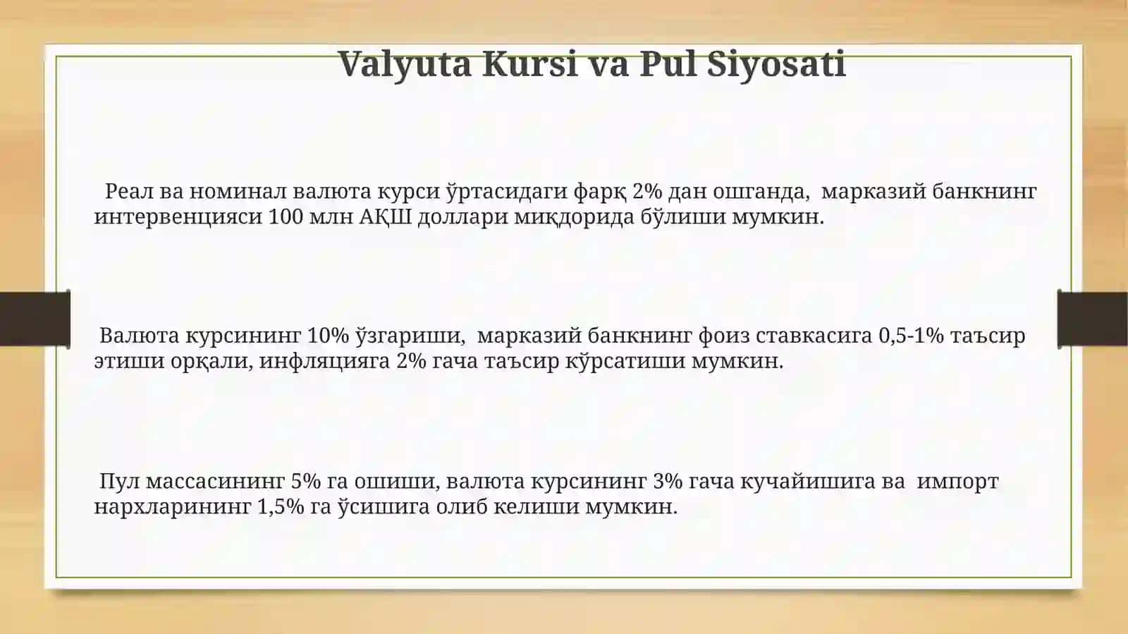 Pul Siyosatning Nazariy Asoslari 3
