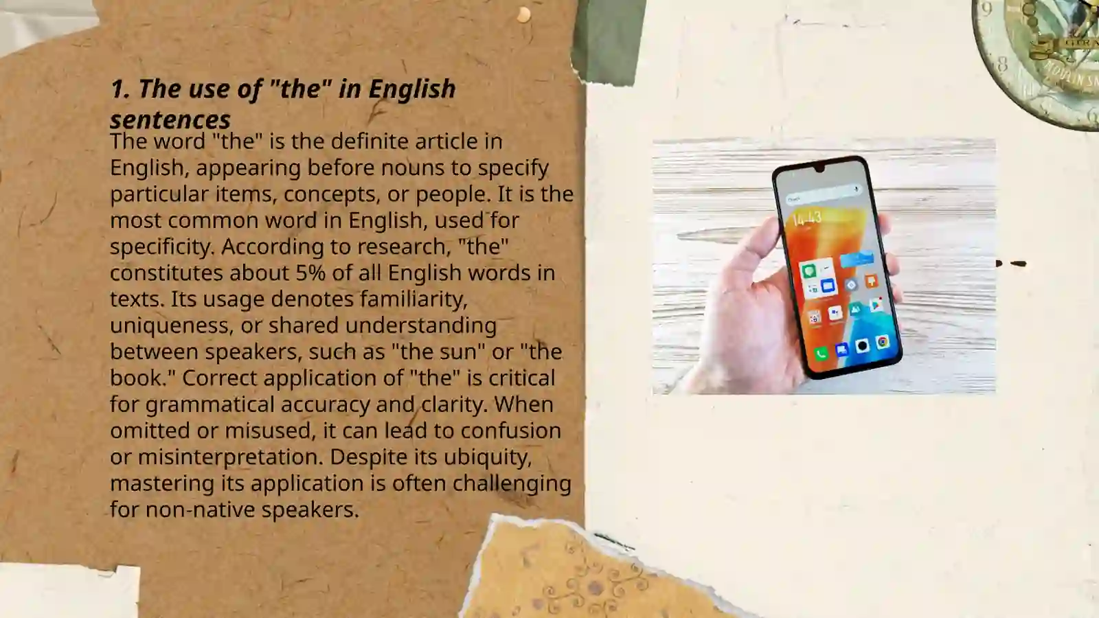 Articles the, a |an and zero article 3