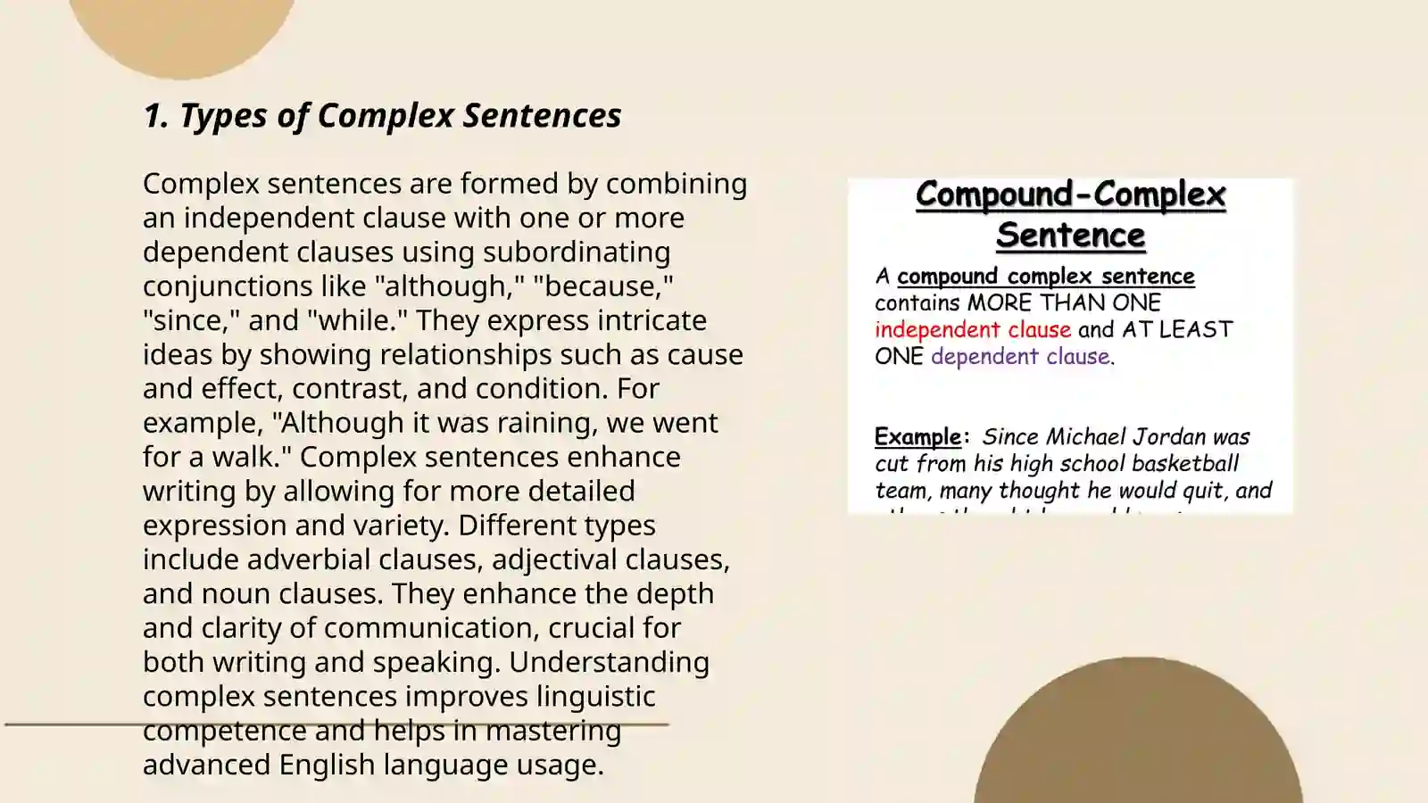 Complex Sentences 3