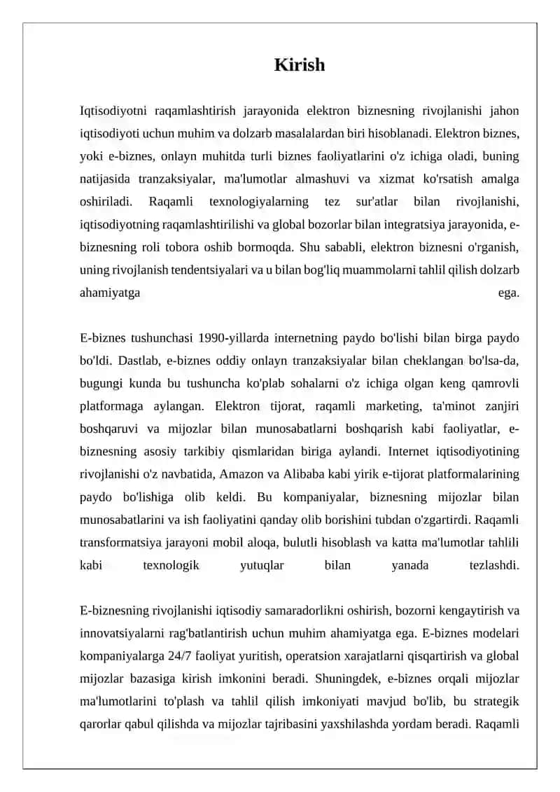 Elektron Biznes Rivojlanishi 3
