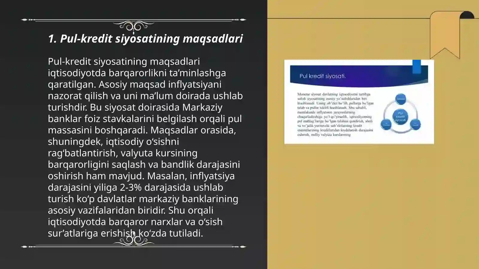 Pul-kredit siyosati 3