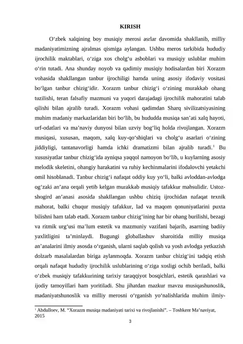 Xorazm tanbur chizigʻi 3