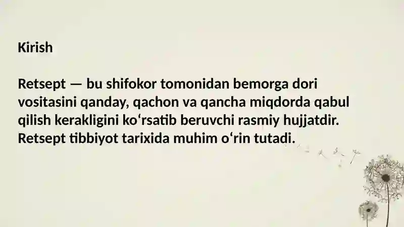 Retsept tarixi 3
