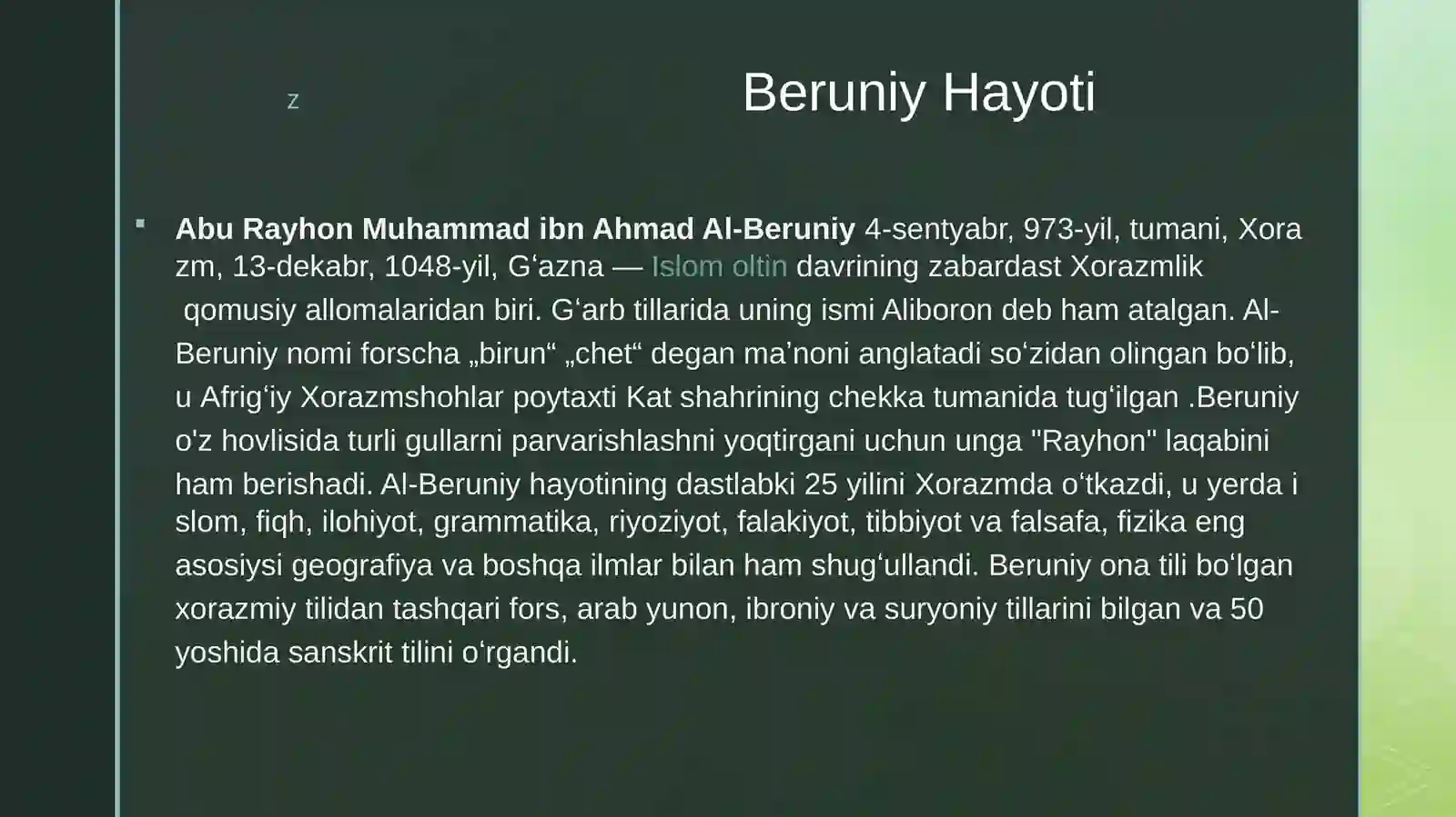 Abu Rayhon Beruniyning lingvistik qarashlari 3