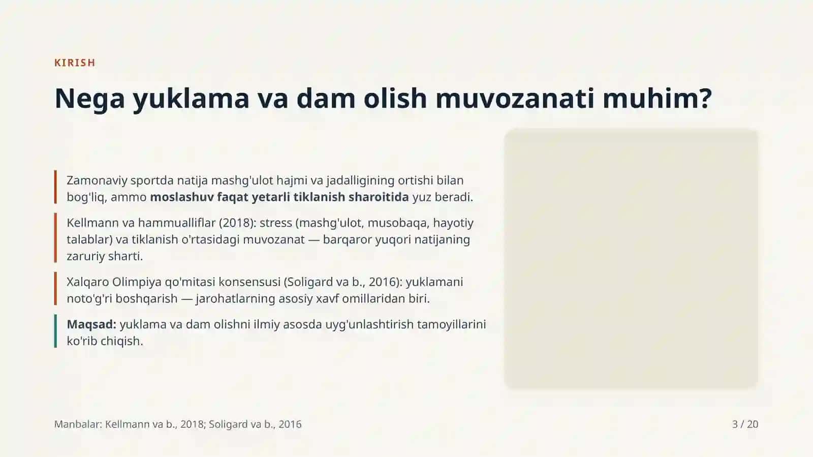 SPORT MASHG'ULOTLARIDA YUKLAMA VA DAM OLISHNING OPTIMAL MUVOZANATI 3