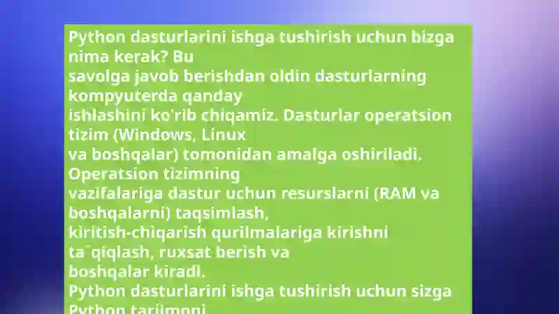 Python dasturlash tilida Argument va Parameterlar 3