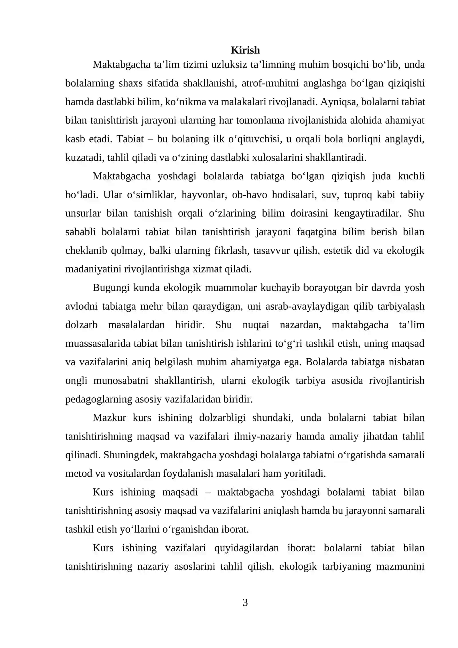 Bolalarni tabiat bilan tanishtirishning nazariy asoslari 3