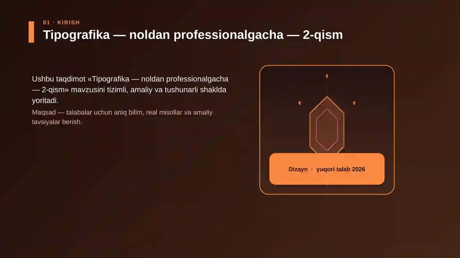 Tipografika — noldan professionalgacha — 2-qism 3