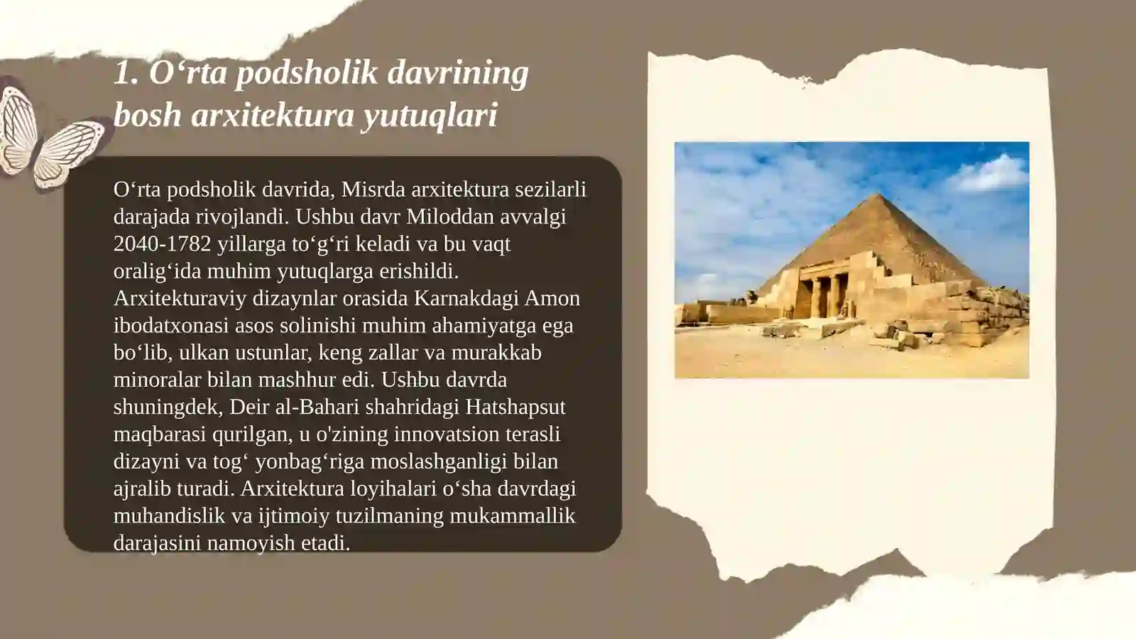 Oʻrta podsholik davrida Misr 3
