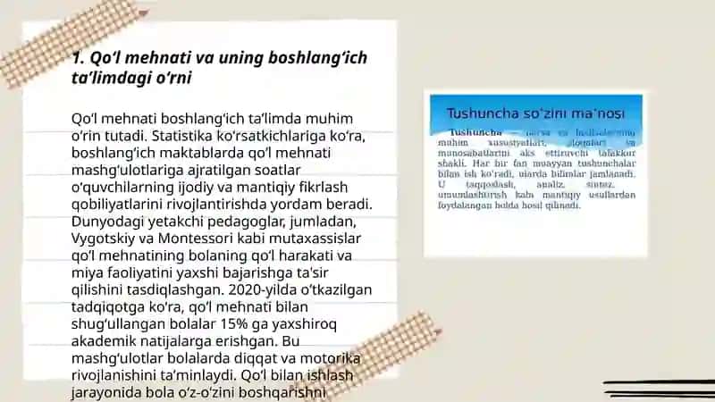 Qoʻl mehnati va uning boshlangʻich taʼlimdagi oʻrni 3