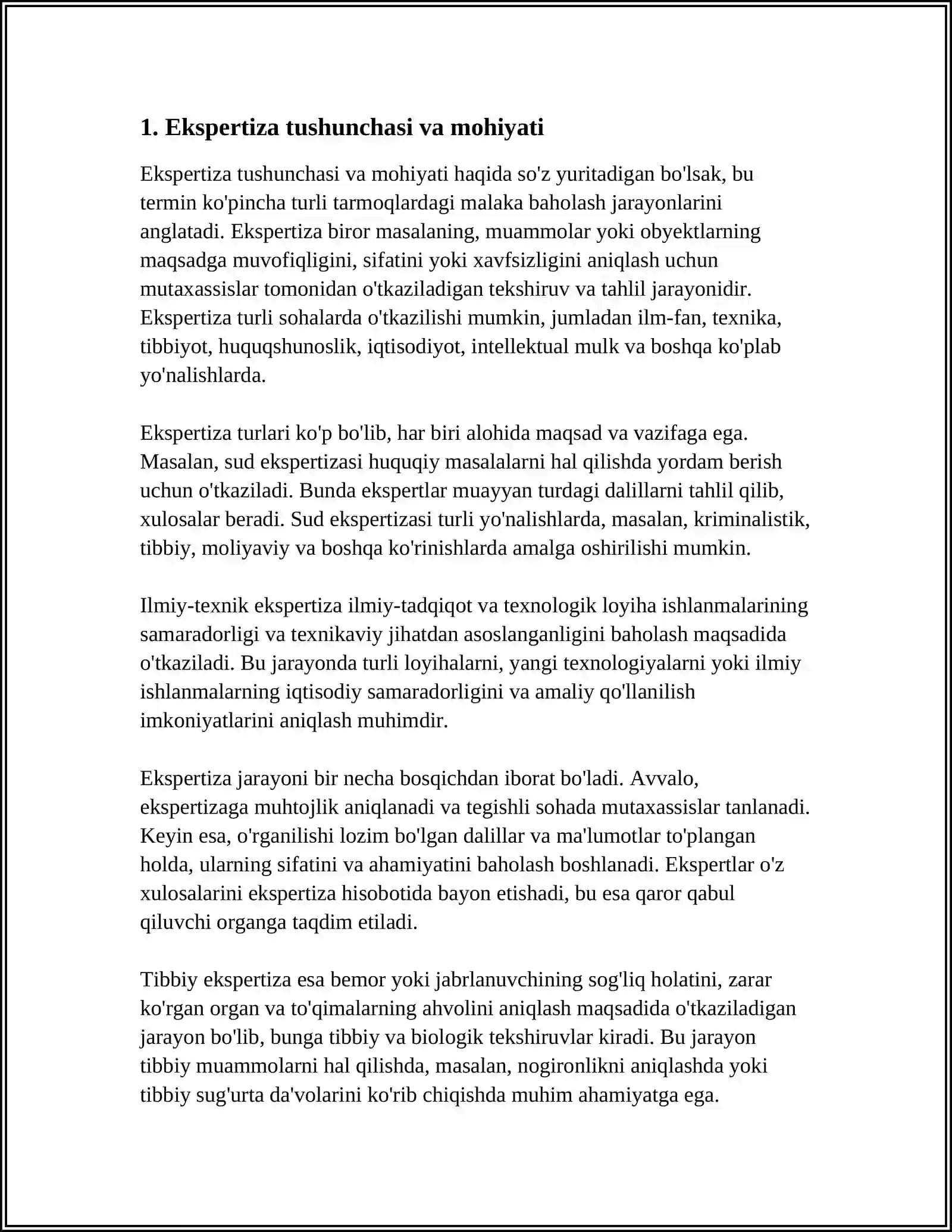 EKSPERTSIYANI TASHKIL ETISH 3
