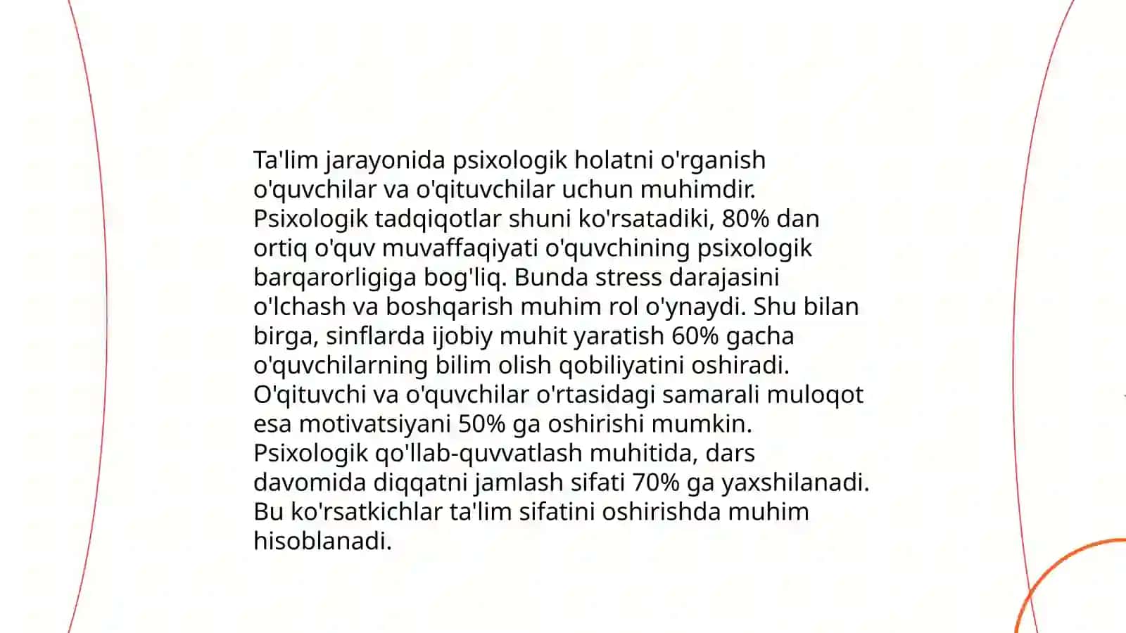 Ta'lim jarayonida psixologik holatni o'rganish 3