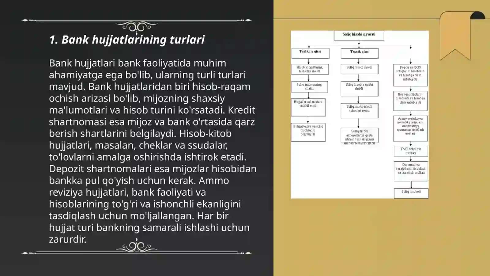 Bank hujjatlarining turlari 3