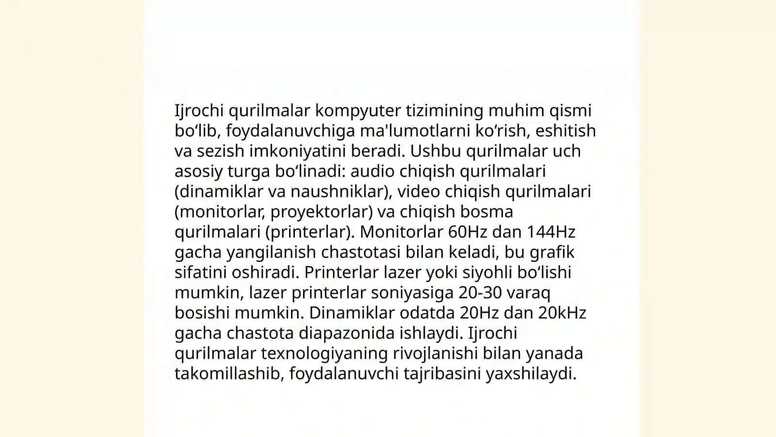 Texnologik jarayonlarni avtamatlashtirish fanidan Mustaqil ishi 3