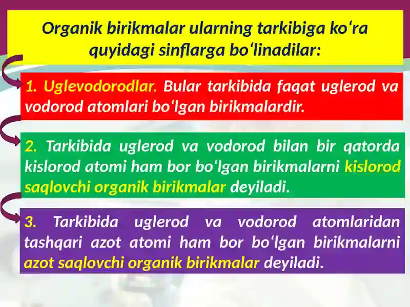 Organik birikmalar 3
