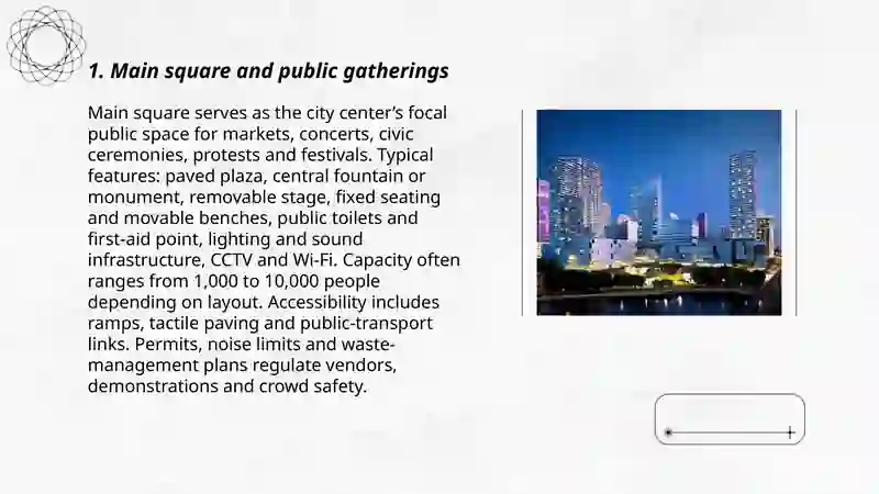 Main square and public gatherings 3