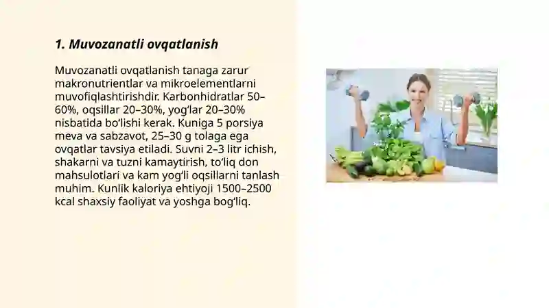 Muvozanatli ovqatlanish 3