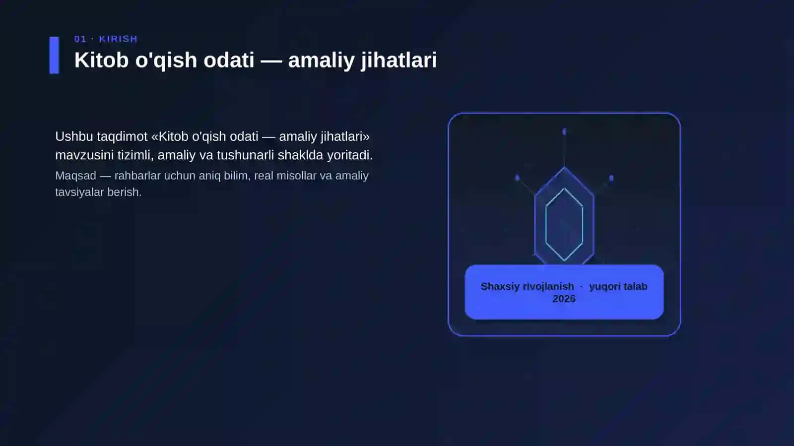 Kitob o'qish odati — amaliy jihatlari 3
