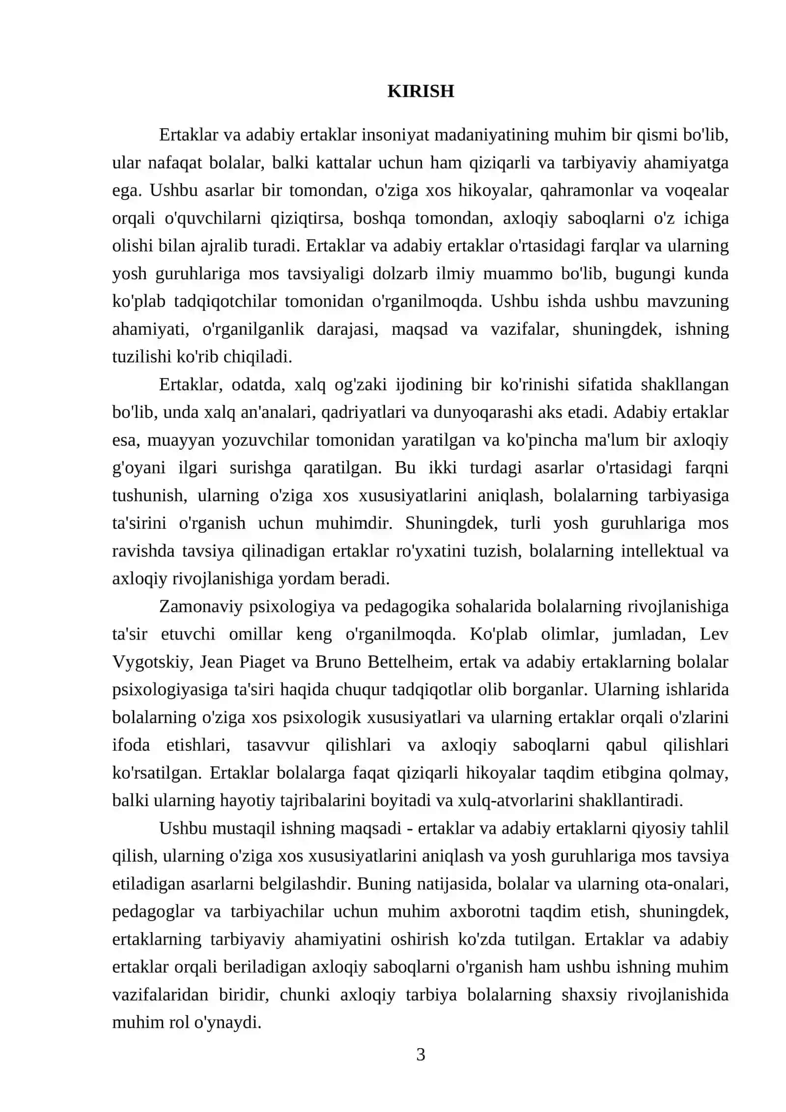 Ertak va adabiy ertaklar qiyosiy tahlili 3